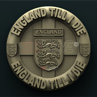 ENGLAND TILL I DIE 3D STL 3DWave